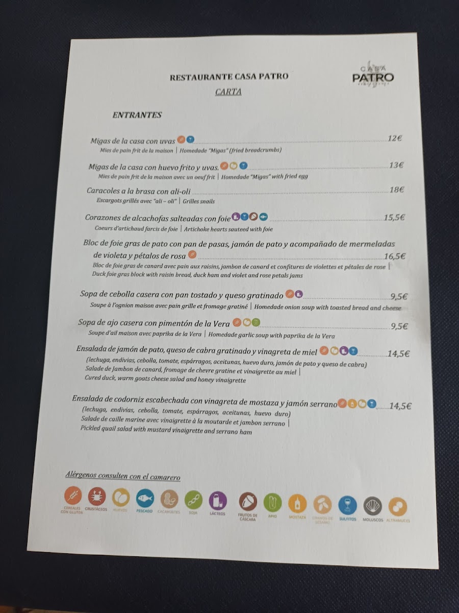 Menu Restaurante Casa Patro-2