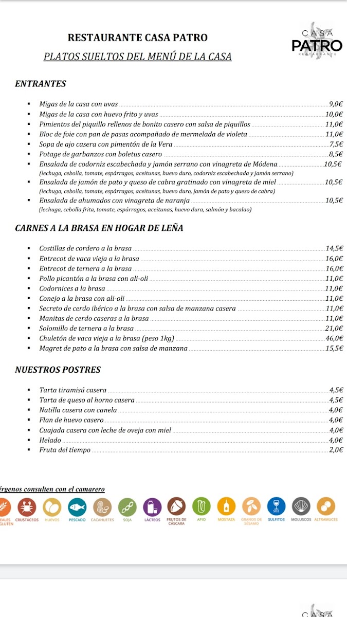 Menu Restaurante Casa Patro-5