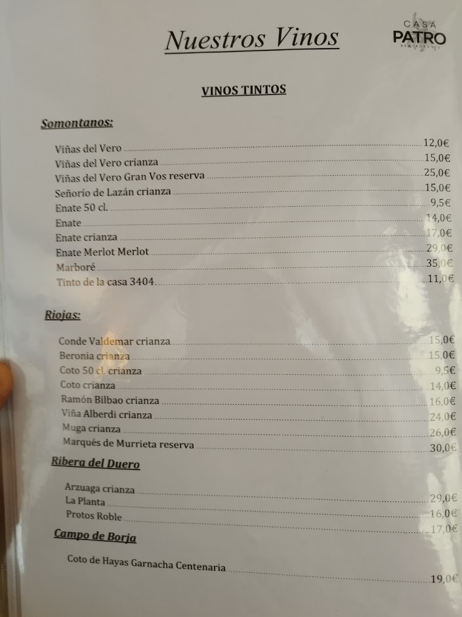 Menu Restaurante Casa Patro-8